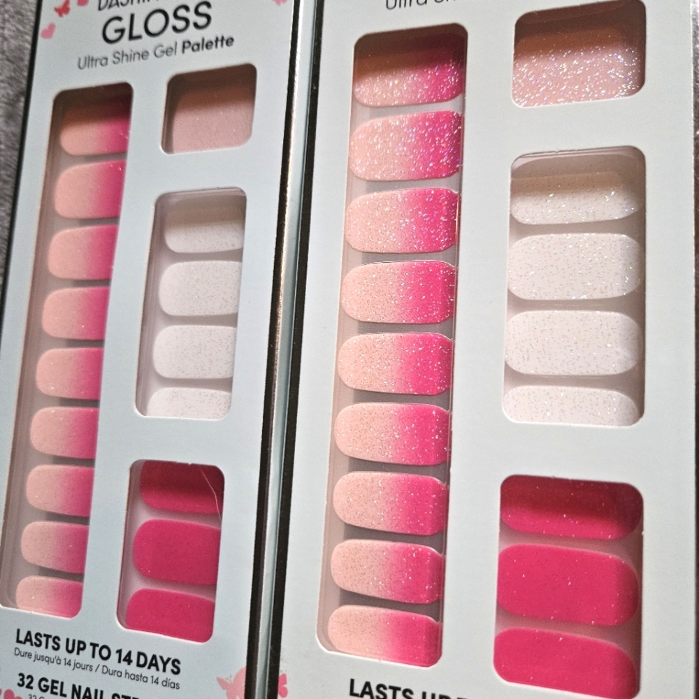 Dashing Diva Glitter Pink Peel & Stick Nails